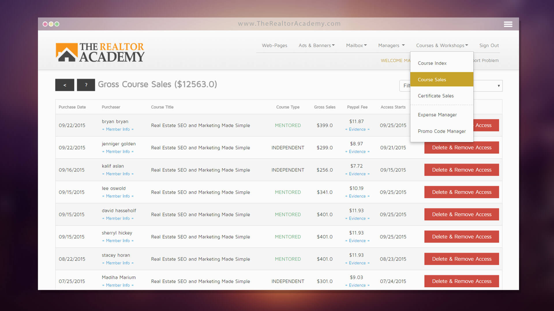 The Realtor Academy - Resource / Directory / Education  CMS / CRM for Real Estate Professionals - Powered by Web Development Company The Logic Box